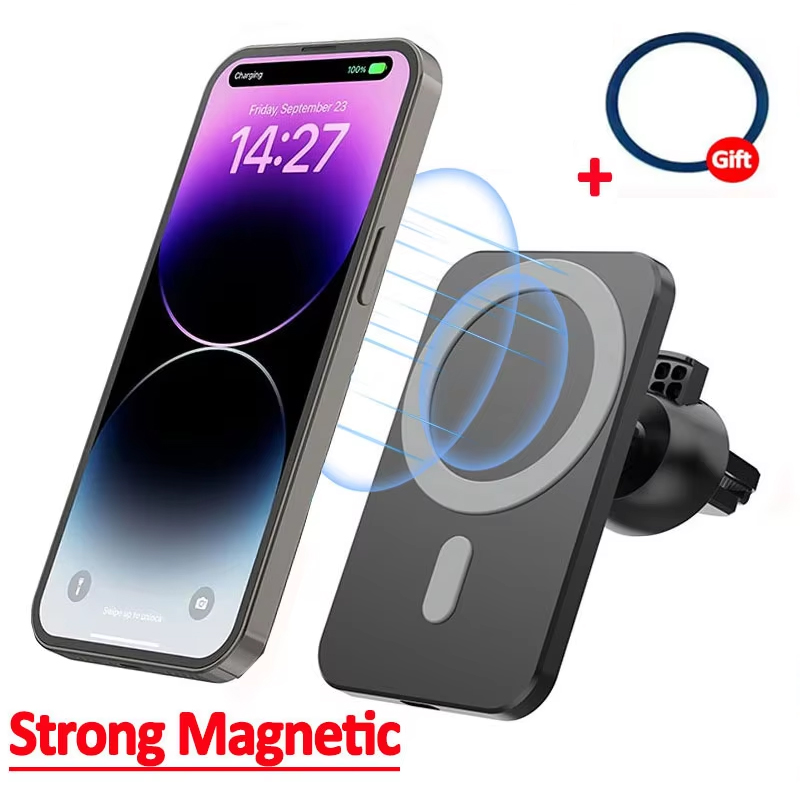 Magnetic Phone Holder For Car Vent - Pengisi Daya Mobil Nirkabel Magnetik Untuk