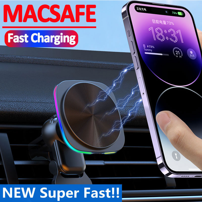 Magnetic Phone Holder For Car Vent - Dudukan Pengisi Daya Nirkabel Magnetik Cepat