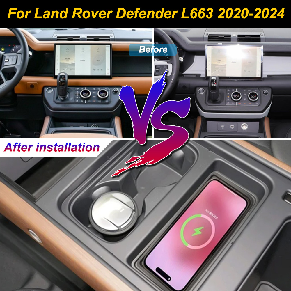 Wireless Car Charger Mount Fast Charging - Untuk Land Rover Range Rover Defender