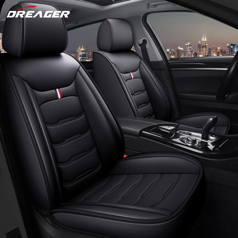 Leather Car Seat Covers Full Set Universal - Alas jok mobil Universal, pelindung bantal