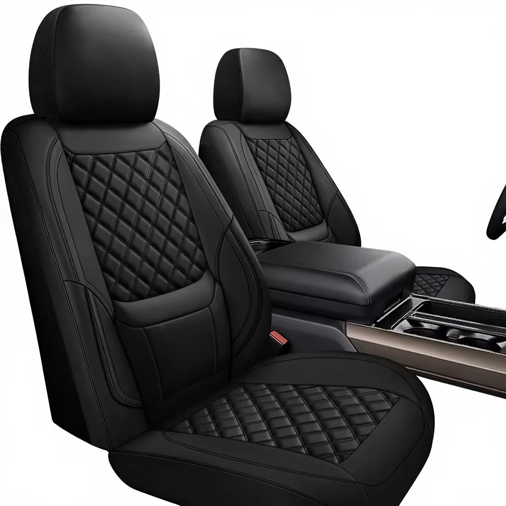 Leather Car Seat Covers Full Set Universal - Sarung Jok Mobil Kulit Sintetis Universal