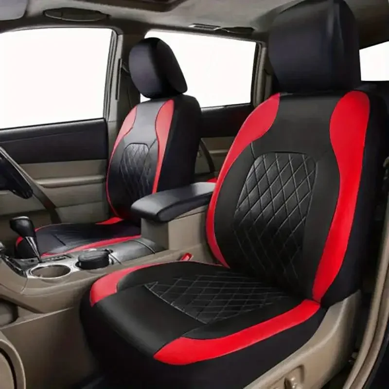Leather Car Seat Covers Full Set Universal - Sarung Jok Mobil Kulit Sintetis Universal