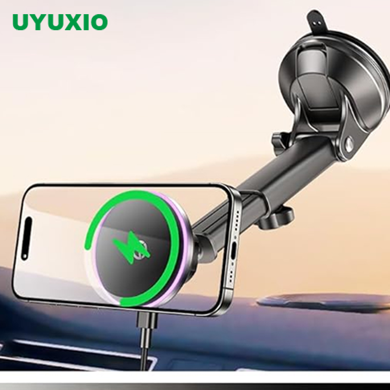 Wireless Car Charger Mount Fast Charging - UYUXIO Pengisi Daya Mobil Nirkabel Magnetik