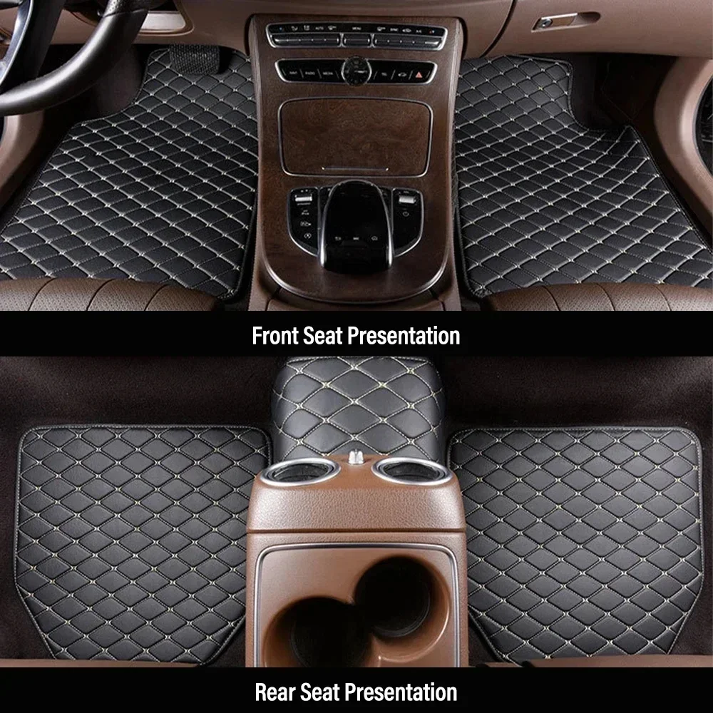 Car Floor Mats Universal Waterproof Leather - Karpet Lantai Mobil 4 Buah Karpet