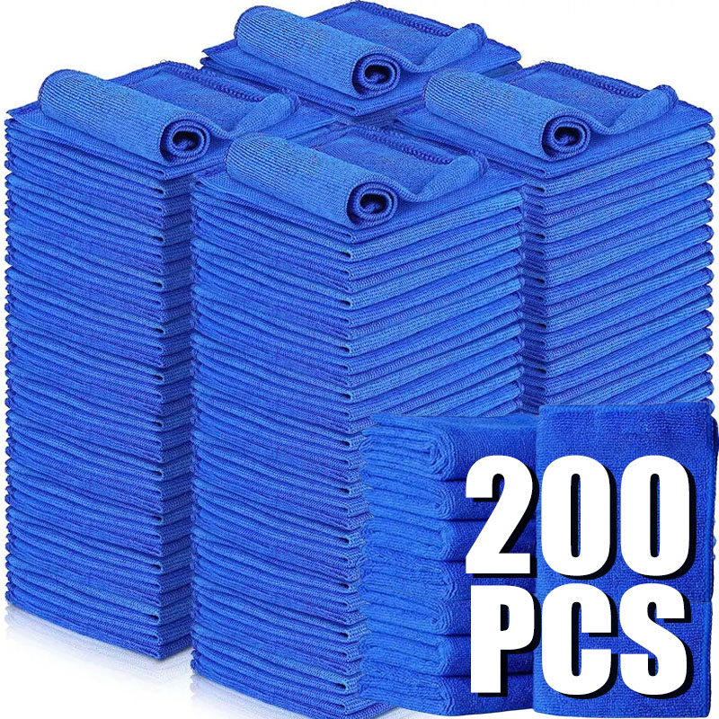 Microfiber Car Drying Towel Super Absorbent - 10/200PCS Kain Lap Mobil Mikrofiber Super