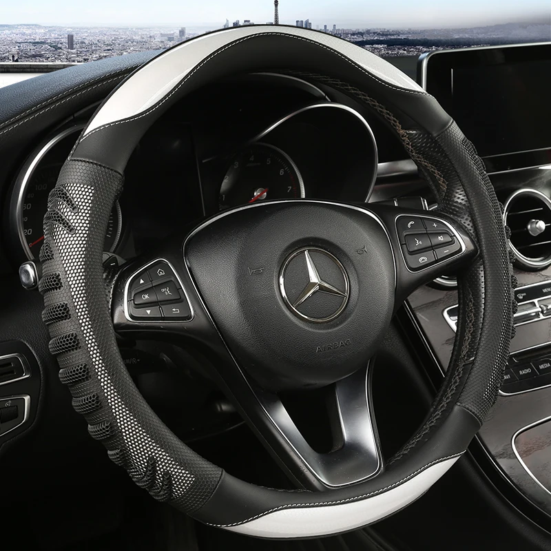 Car Steering Wheel Cover Anti Slip Breathable - Penutup Roda Kemudi Mobil Sarang Lebah