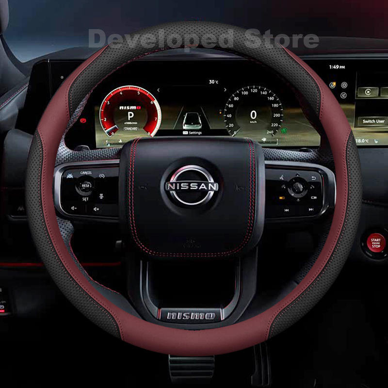 Car Steering Wheel Cover Anti Slip Breathable - Penutup Roda Kemudi Mobil untuk Nissan