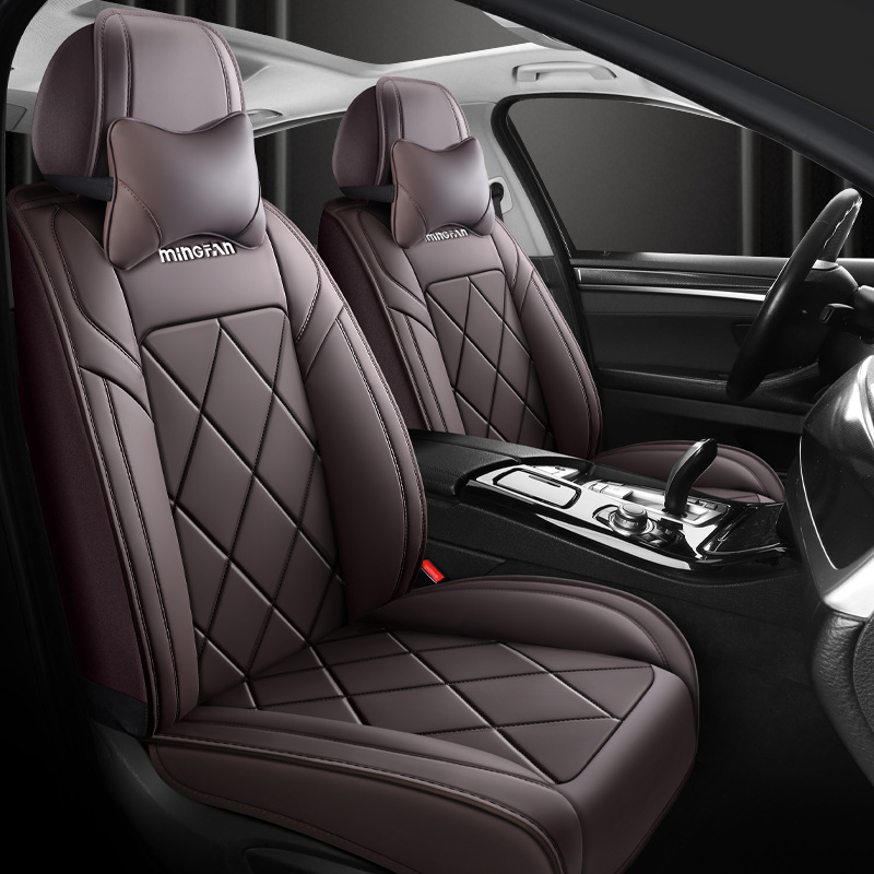 Leather Car Seat Covers Full Set Universal - Sarung Jok Mobil Kulit Universal Nyaman