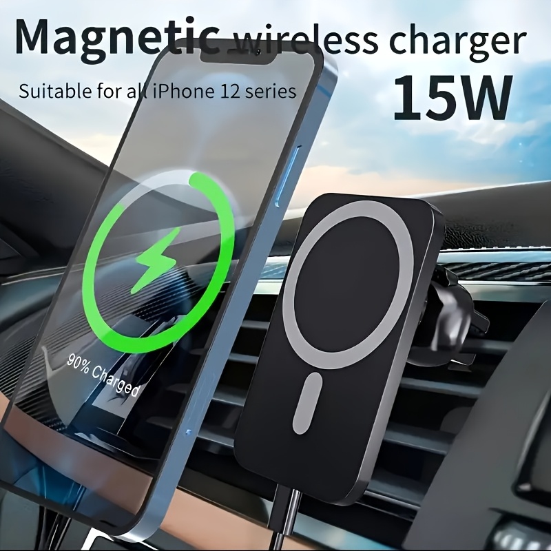 Wireless Car Charger Mount Fast Charging - Pengisi Daya Nirkabel Mobil Magnetik 15W