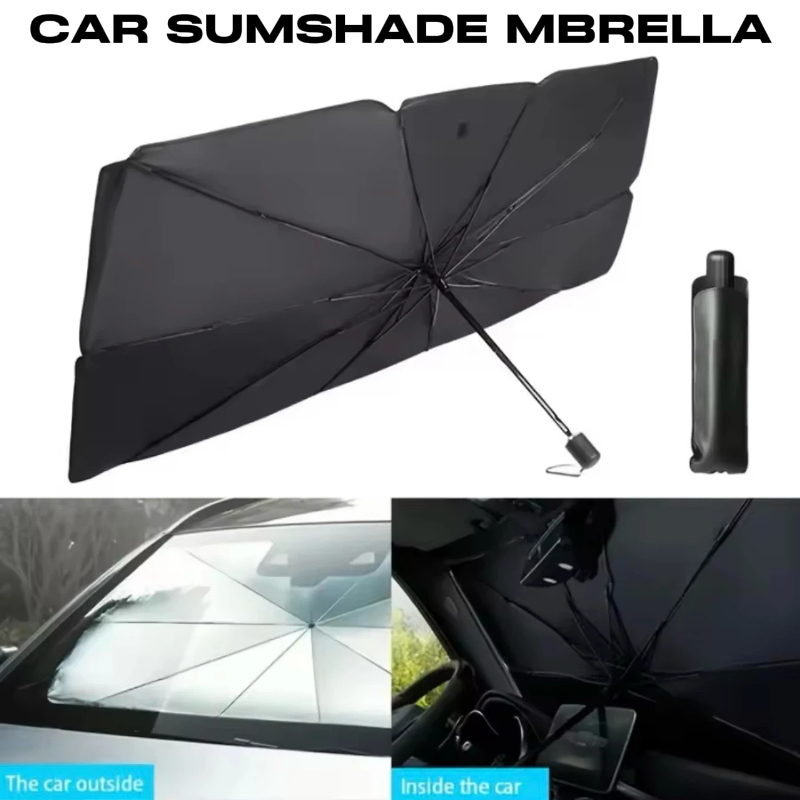 Car Sunshade Windshield Umbrella Foldable - Payung Penutup Kaca Depan Mobil yang