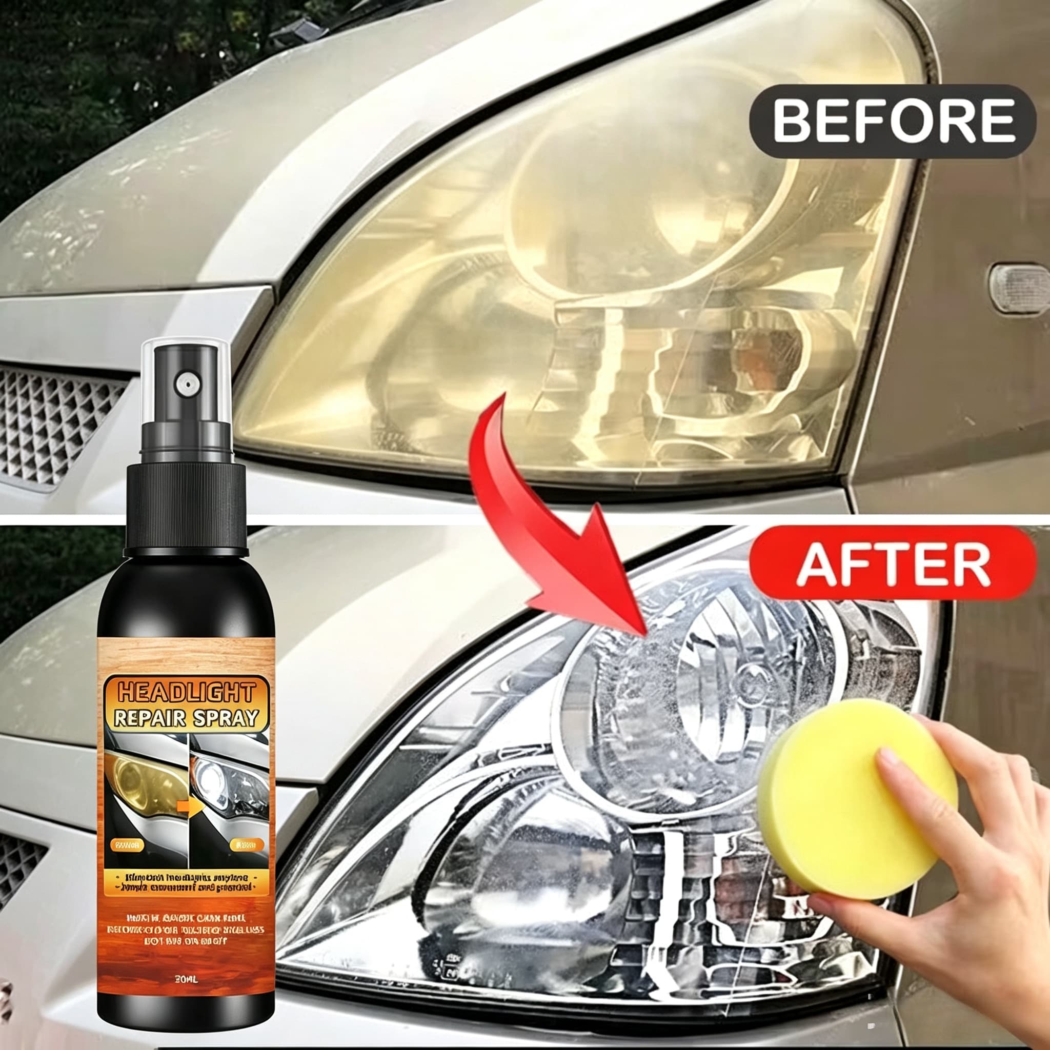 Car Scratch Repair Polishing Wax Paste - Kit Pemoles Restorasi Lampu Mobil -