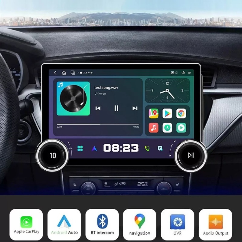Car Electronics - Universal 10.1 Inch Double Knob Car