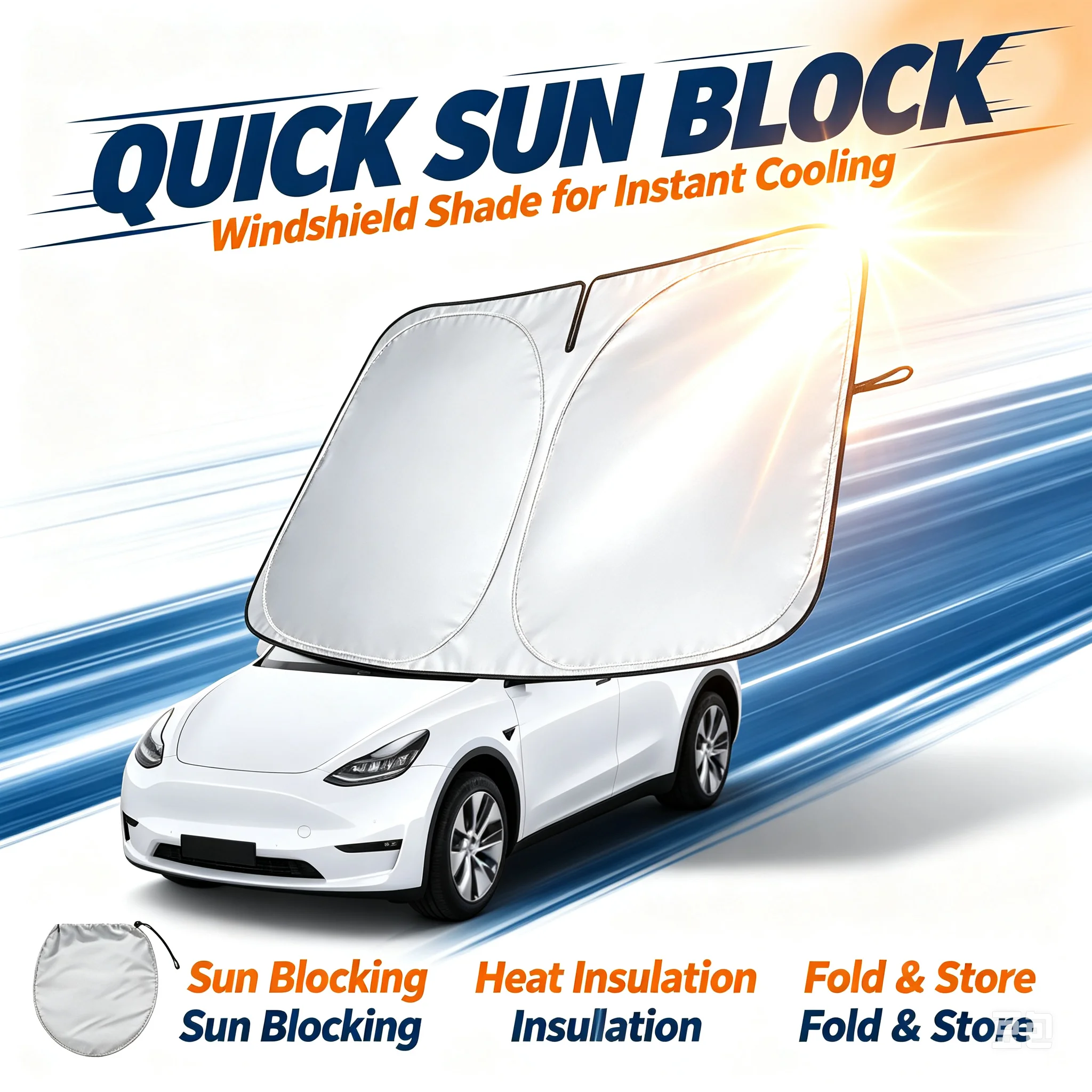 Payung Pelindung Matahari Mobi - Car Sunshade Windshield Umbrella Foldable ulasan dan harga