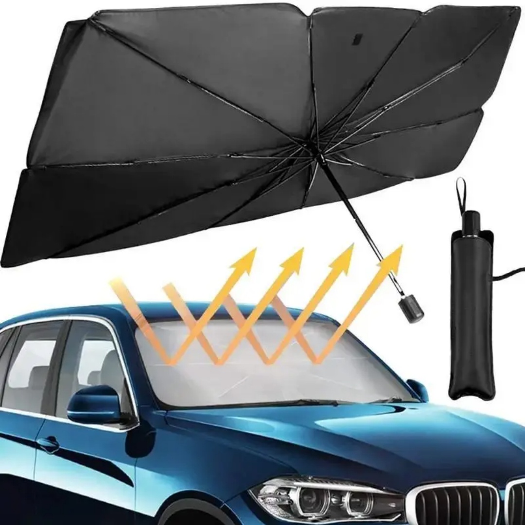 Payung Pelindung Matahari Kaca - Car Sunshade Windshield Umbrella Foldable ulasan dan harga