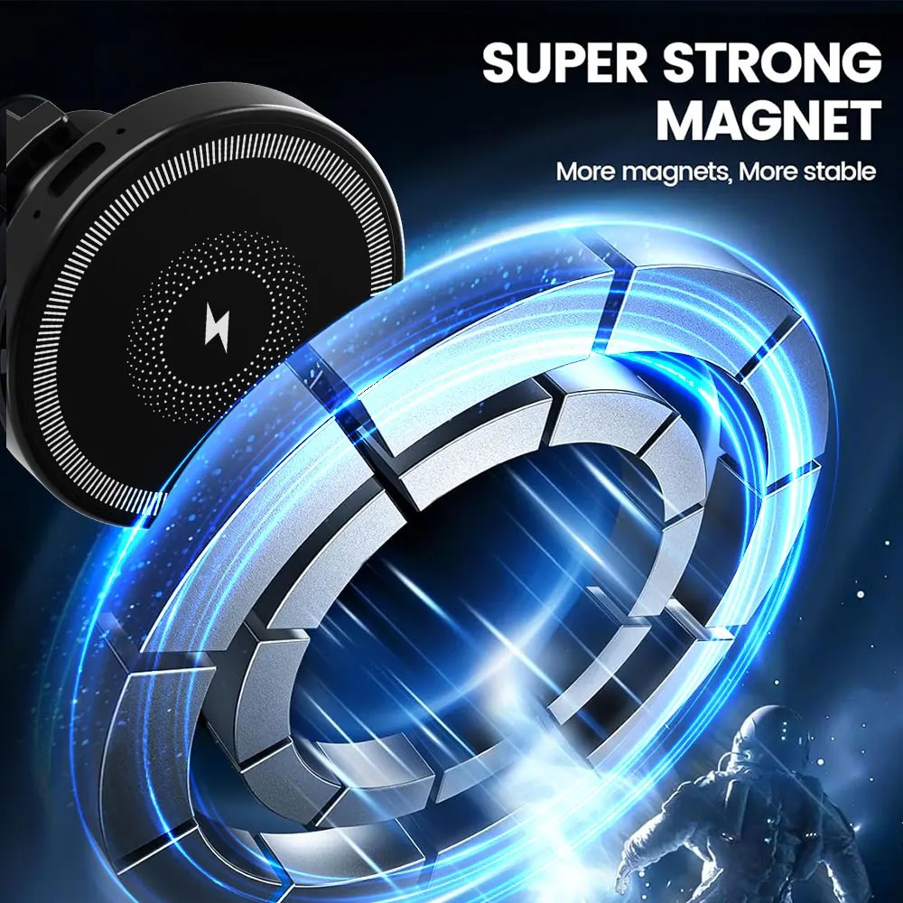 Pengisi Daya Mobil Nirkabel Ma - Wireless Car Charger Mount Fast Charging ulasan dan harga