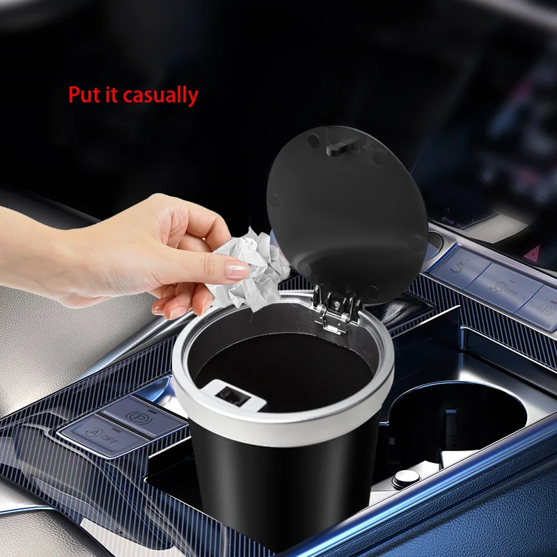 Untuk Tempat Cangkir Penyimpan - Waterproof Car Trash Can With Lid ulasan dan harga
