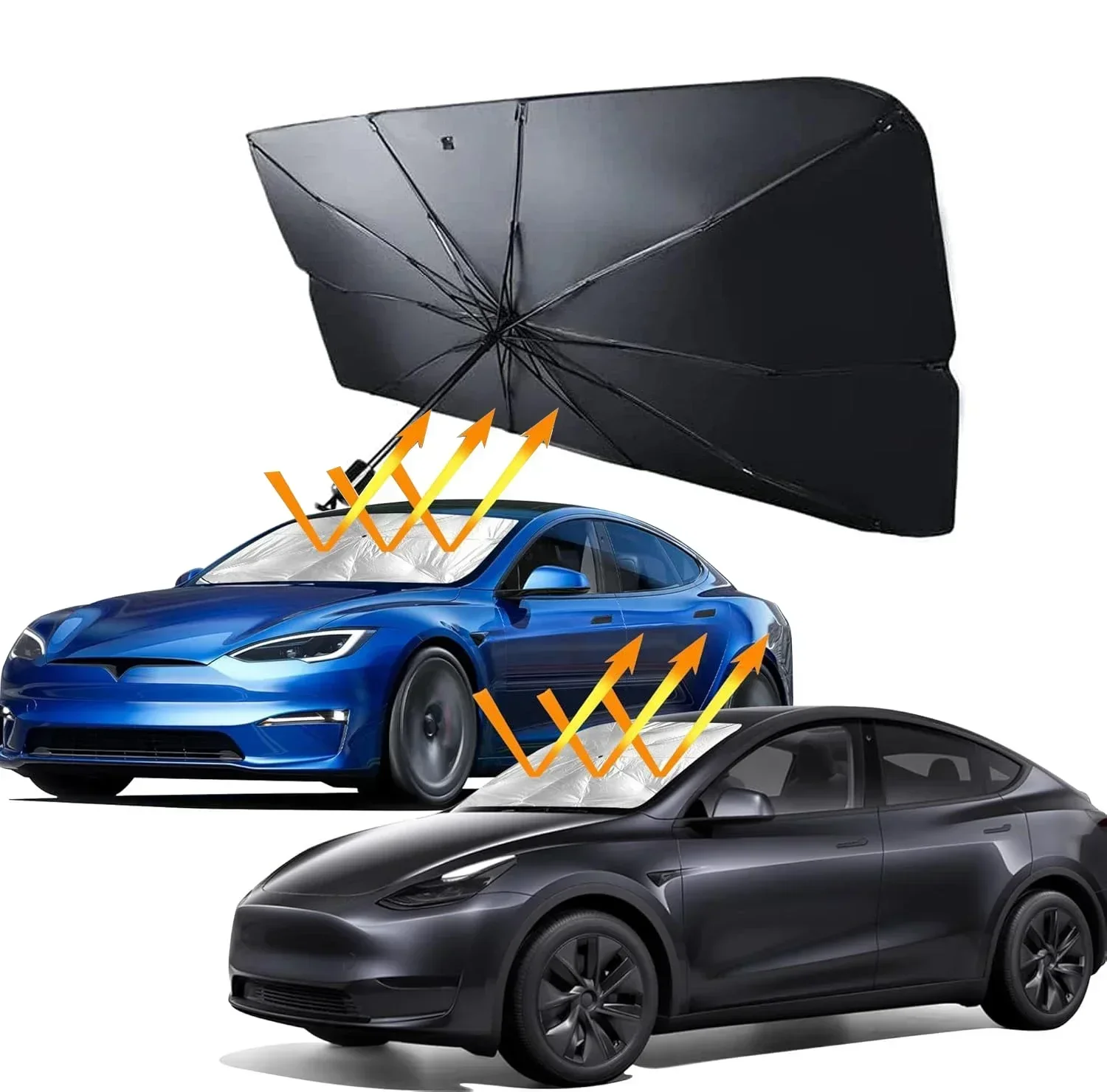 Payung Mobil Penutup Kaca Depa - Car Sunshade Windshield Umbrella Foldable ulasan dan harga