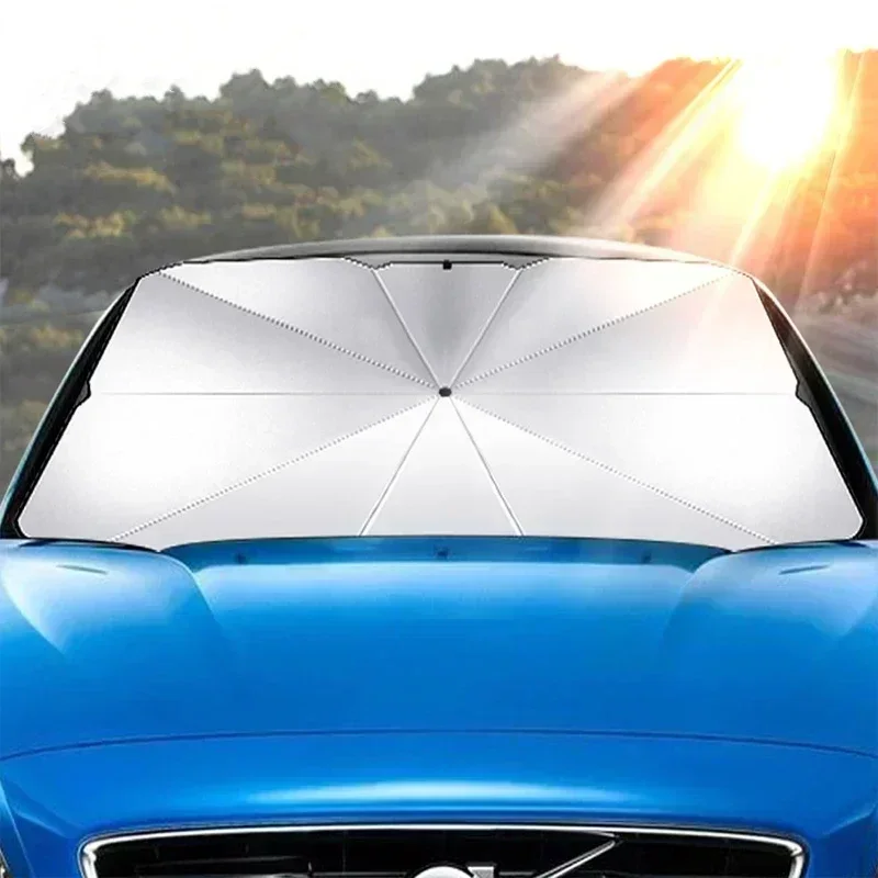 Payung Mobil Penutup Kaca Depa - Car Sunshade Windshield Umbrella Foldable ulasan dan harga