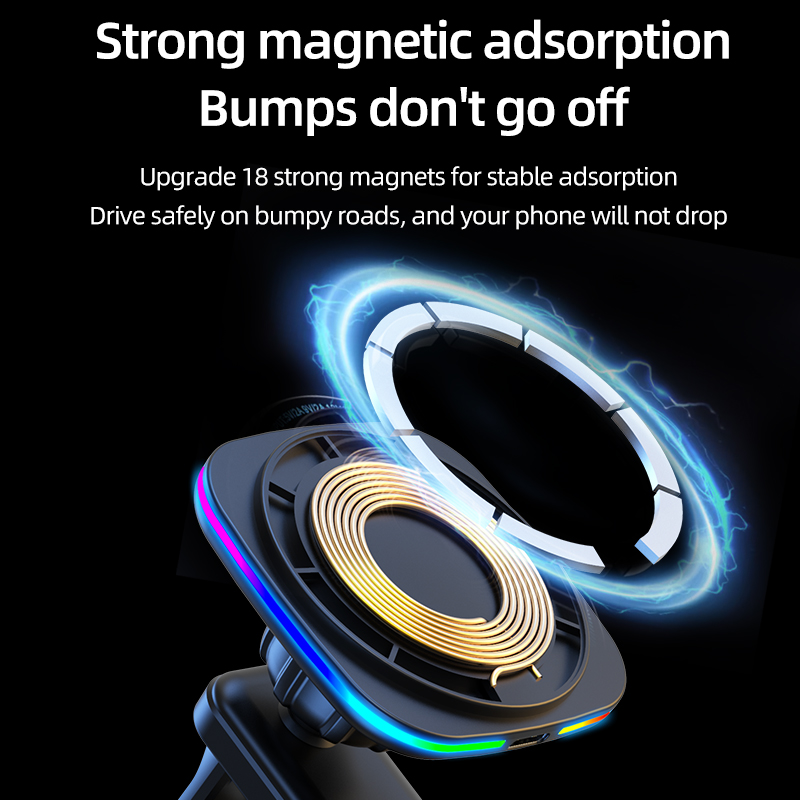 Dudukan Pengisi Daya Nirkabel  - Magnetic Phone Holder For Car Vent ulasan dan harga