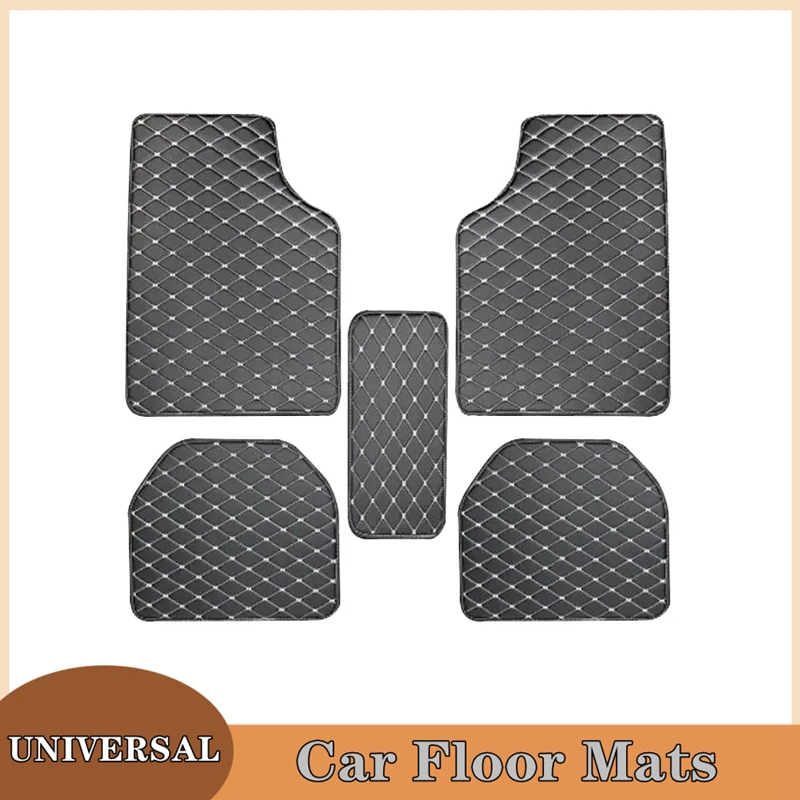 Karpet Lantai Mobil 5 Buah Pel - Car Floor Mats Universal Waterproof Leather ulasan dan harga