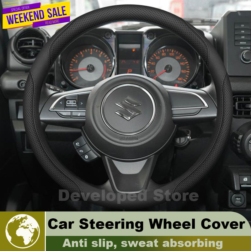 Penutup Setir Mobil Kulit Untu - Car Steering Wheel Cover Anti Slip Breathable ulasan dan harga