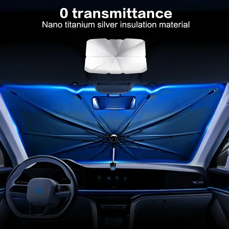 Payung Pelindung Matahari Mobi - Car Sunshade Windshield Umbrella Foldable ulasan dan harga