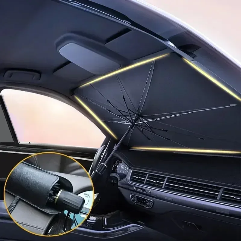 Payung Pelindung Matahari Mobi - Car Sunshade Windshield Umbrella Foldable ulasan dan harga