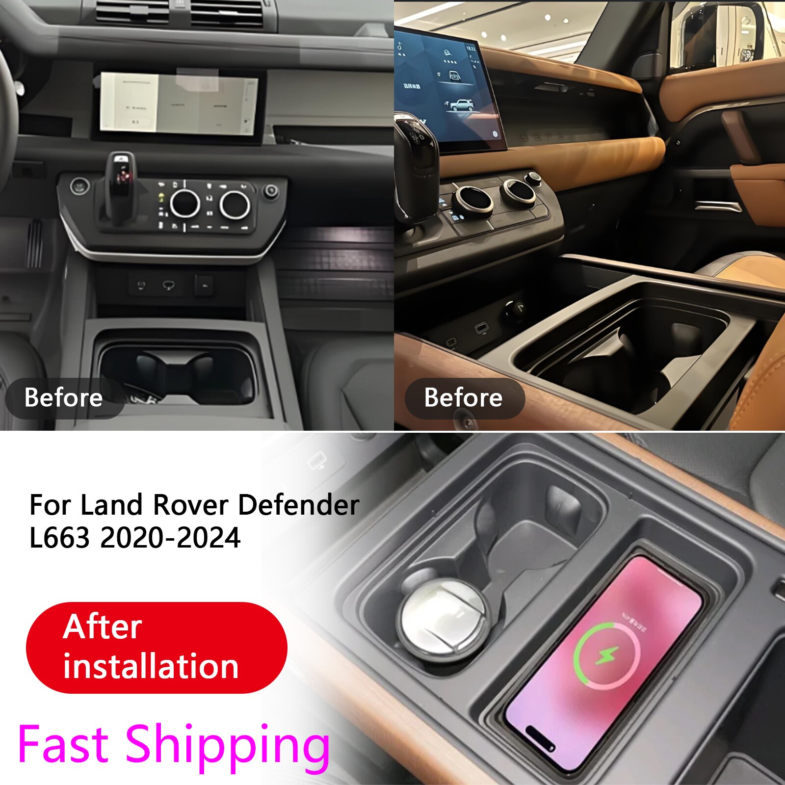 Untuk Land Rover Range Rover D - Wireless Car Charger Mount Fast Charging ulasan dan harga