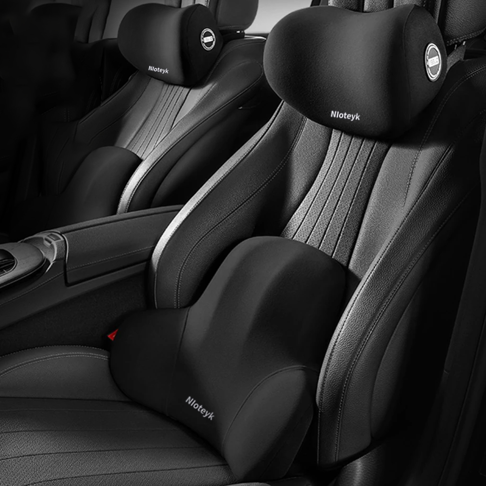 Bantalan leher mobil, bantalan - Memory Foam Car Neck Pillow Lumbar Support ulasan dan harga
