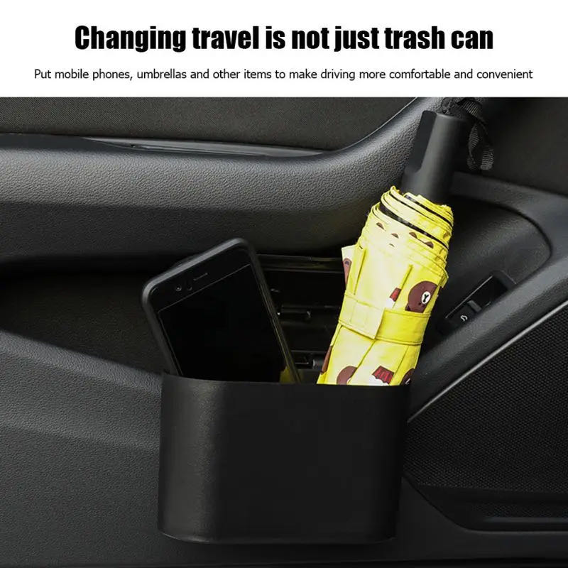 Grosir plastik portabel kotak  - Waterproof Car Trash Can With Lid ulasan dan harga