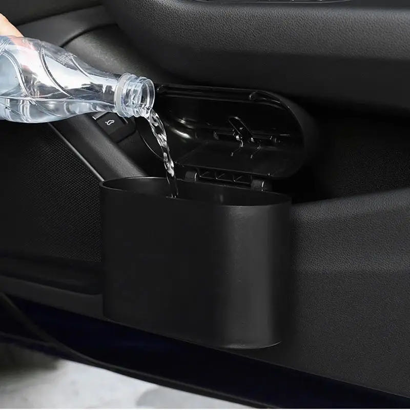 Grosir plastik portabel kotak  - Waterproof Car Trash Can With Lid ulasan dan harga