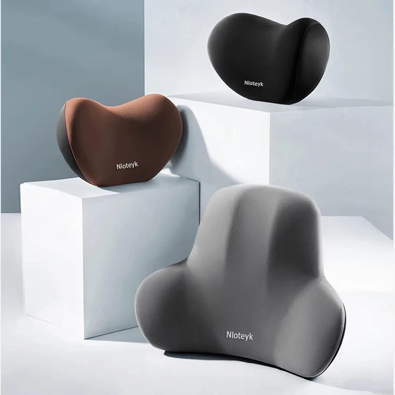 Bantal Leher Mobil Busa Memori - Memory Foam Car Neck Pillow Lumbar Support ulasan dan harga