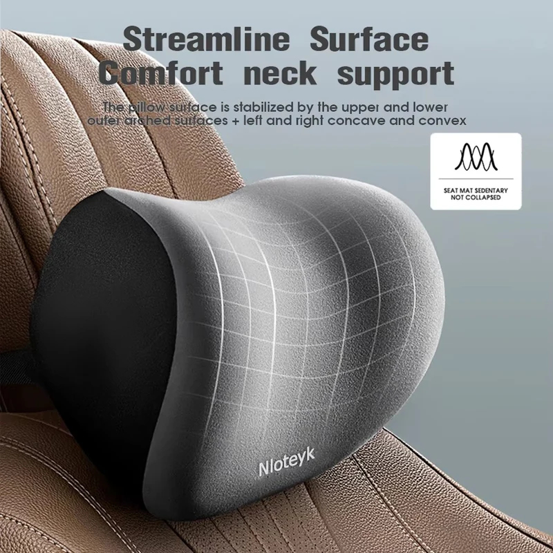 Bantal Leher Mobil Busa Memori - Memory Foam Car Neck Pillow Lumbar Support ulasan dan harga