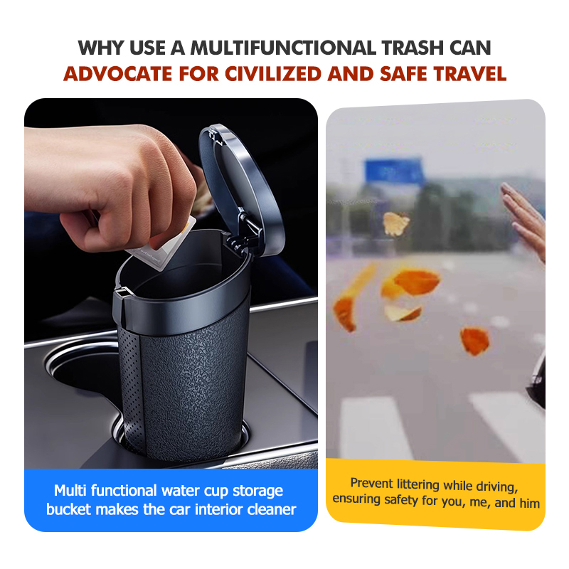 Tempat Sampah Mobil Tahan Lama - Waterproof Car Trash Can With Lid ulasan dan harga