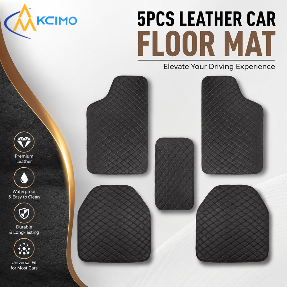 Universal 5Pcs Karpet Mobil Ku - Car Floor Mats Universal Waterproof Leather ulasan dan harga