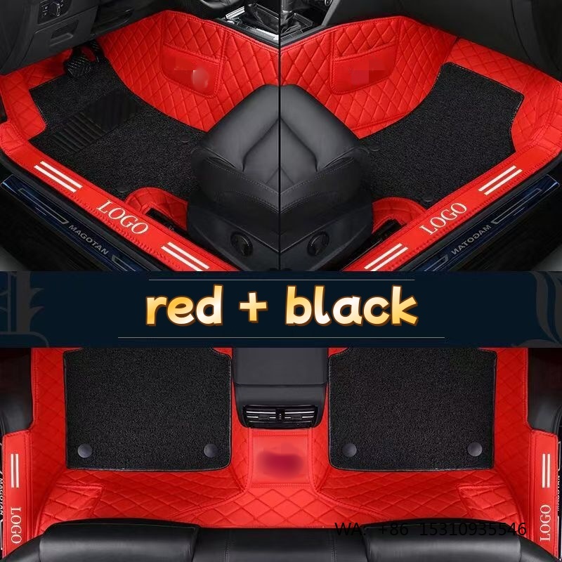 Karpet Mobil Kulit PVC Mewah T - Car Floor Mats Universal Waterproof Leather ulasan dan harga