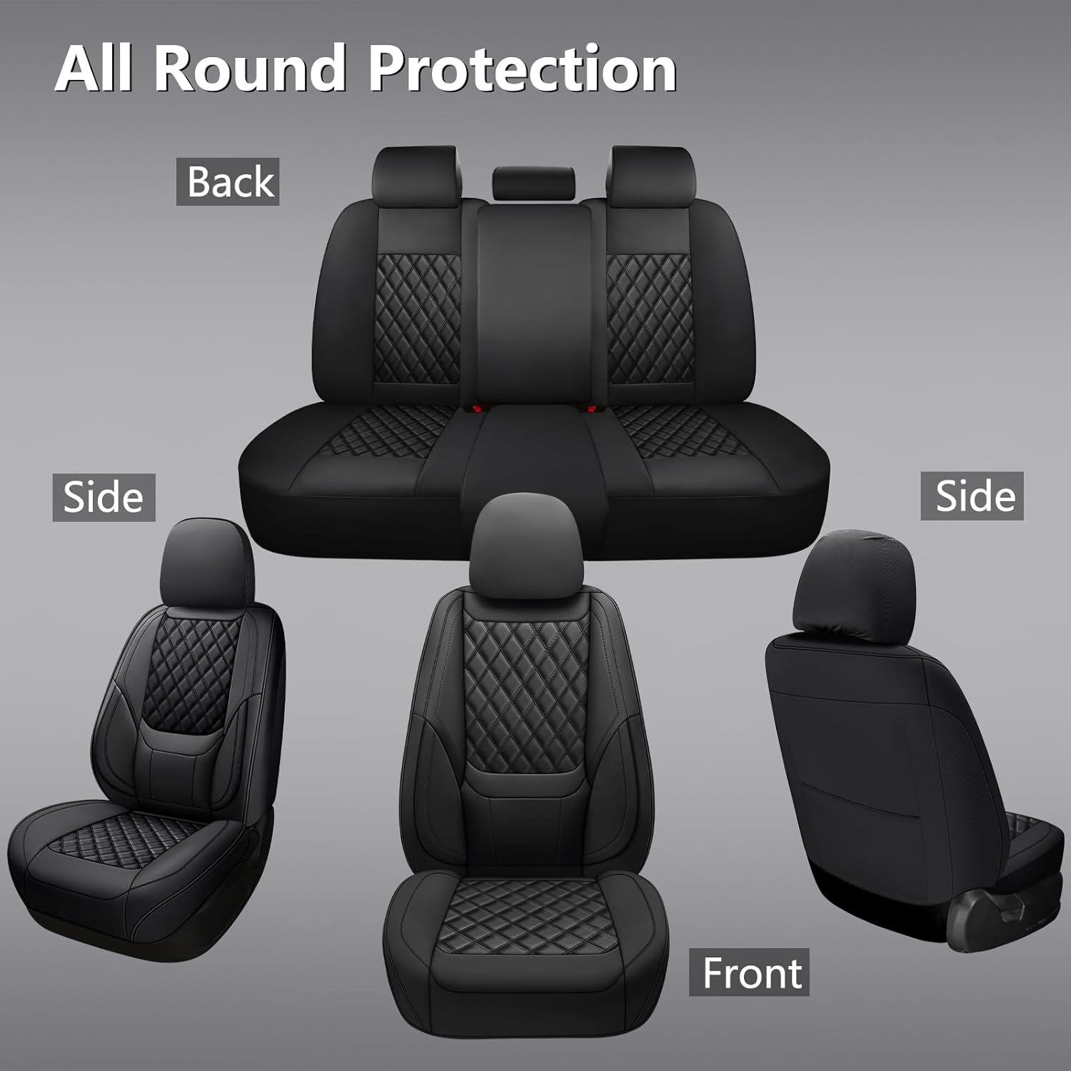 Sarung Jok Mobil Kulit Sinteti - Leather Car Seat Covers Full Set Universal ulasan dan harga