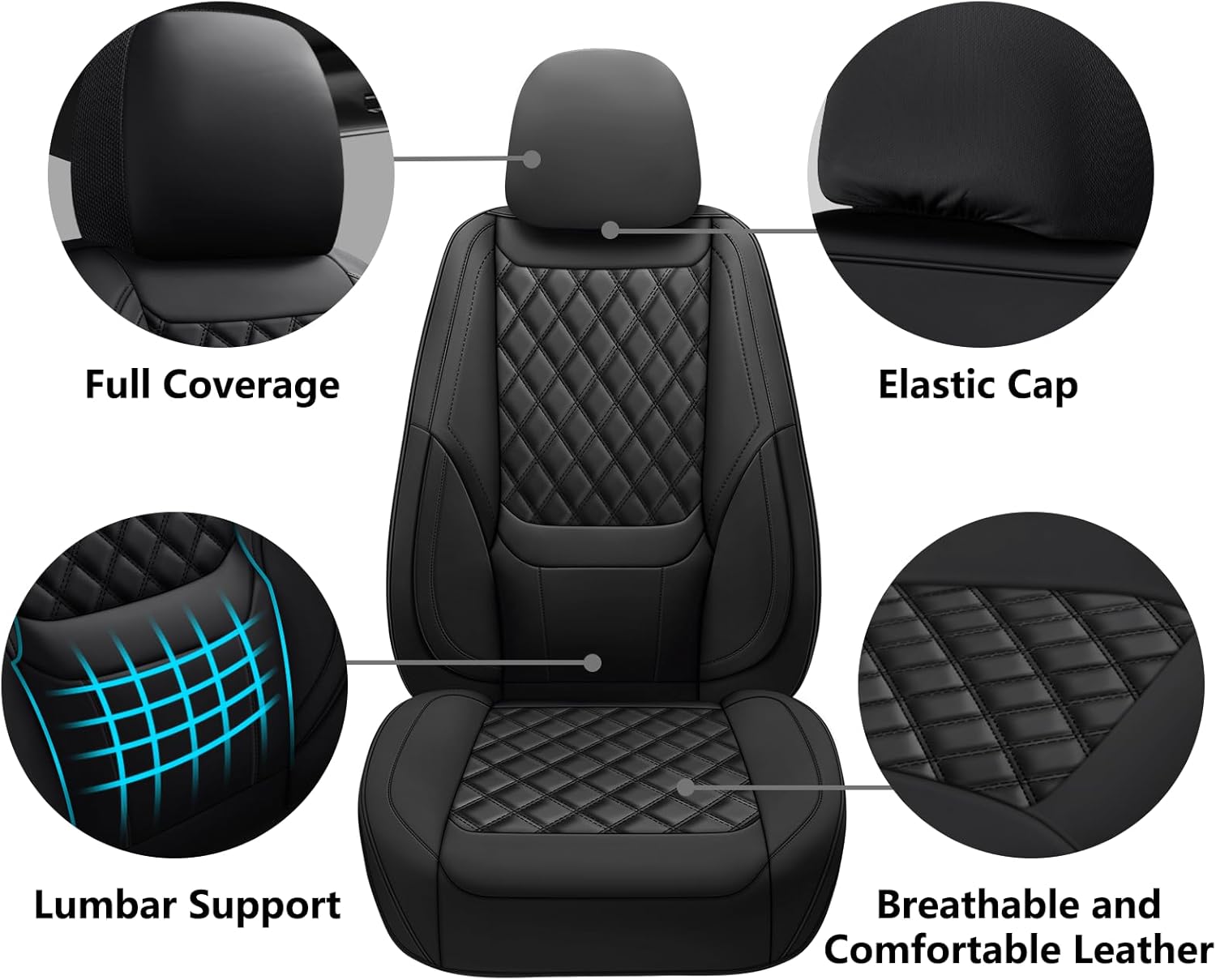 Sarung Jok Mobil Kulit Sinteti - Leather Car Seat Covers Full Set Universal ulasan dan harga