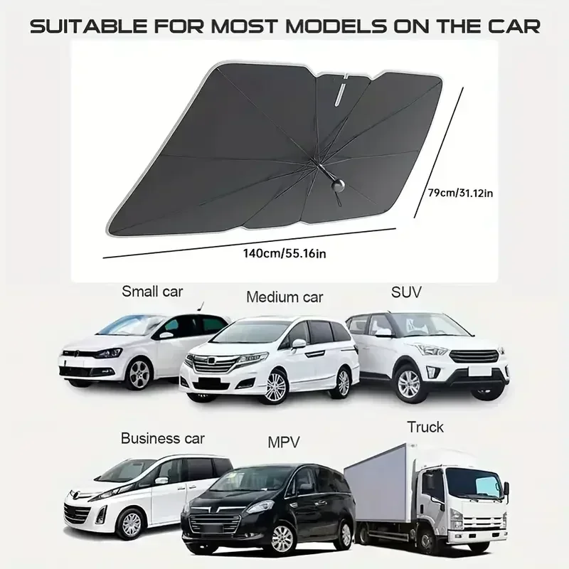 Payung Pelindung Matahari Mobi - Car Sunshade Windshield Umbrella Foldable ulasan dan harga