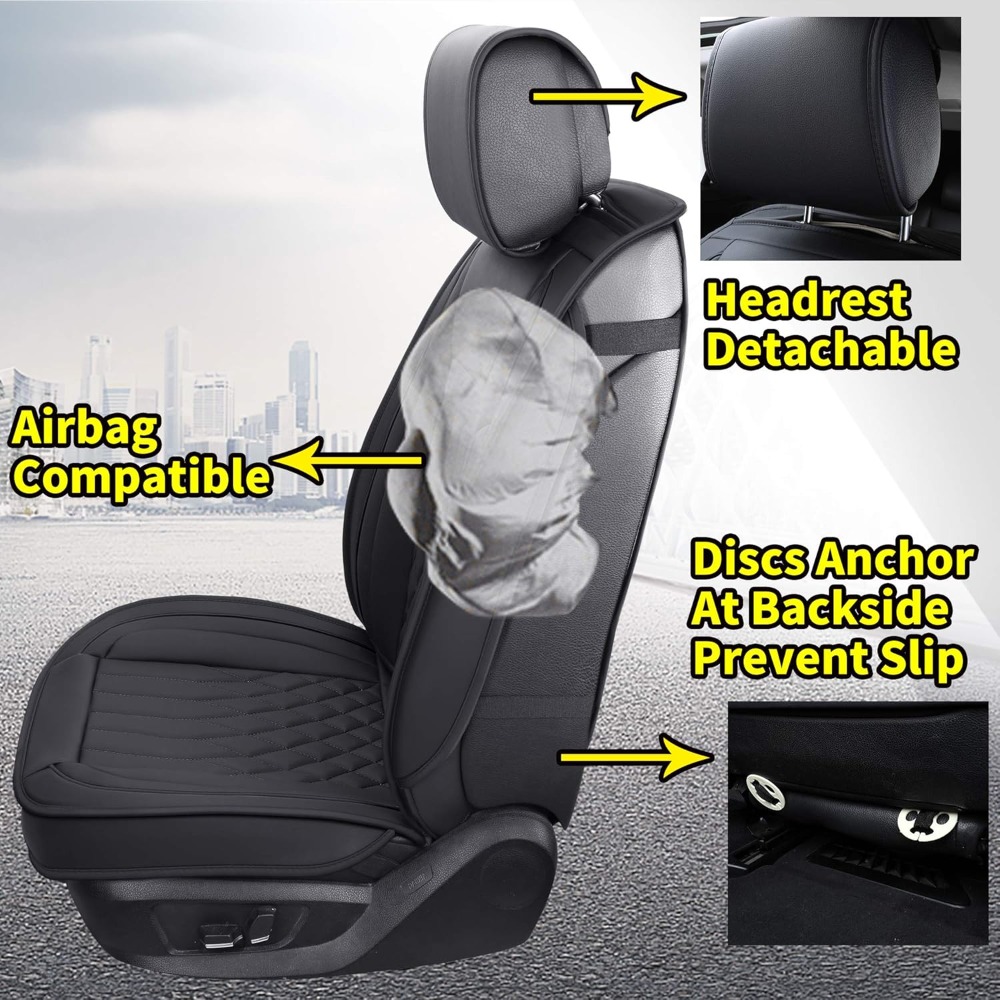 5pcs Sarung Jok Mobil Set Leng - Leather Car Seat Covers Full Set Universal ulasan dan harga