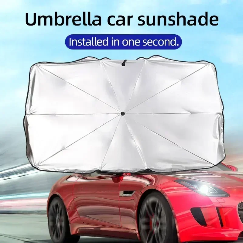 Payung Penutup Kaca Depan Mobi - Car Sunshade Windshield Umbrella Foldable ulasan dan harga
