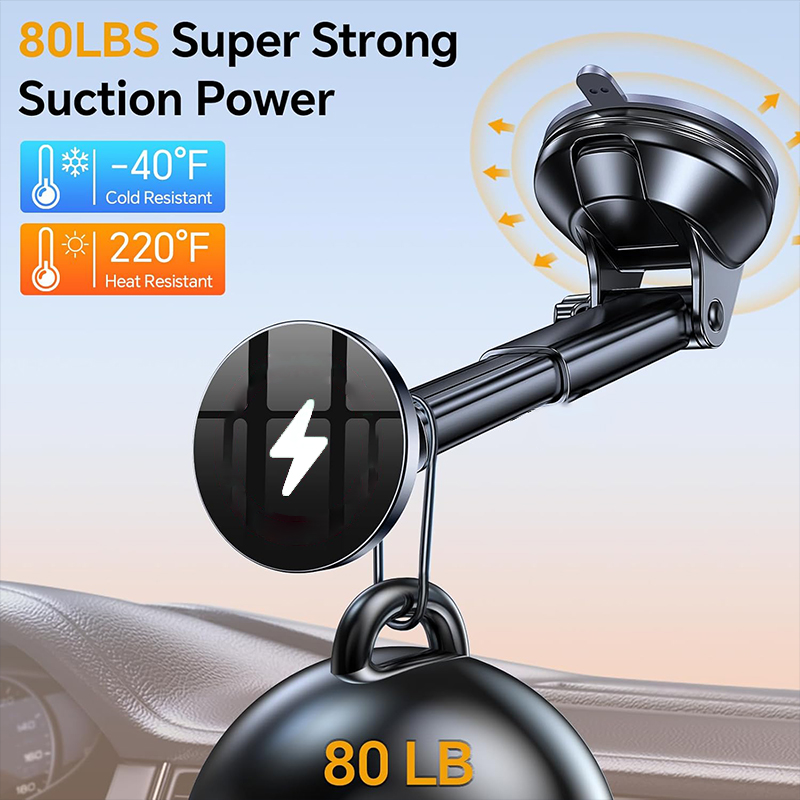 UYUXIO Pengisi Daya Mobil Nirk - Wireless Car Charger Mount Fast Charging ulasan dan harga