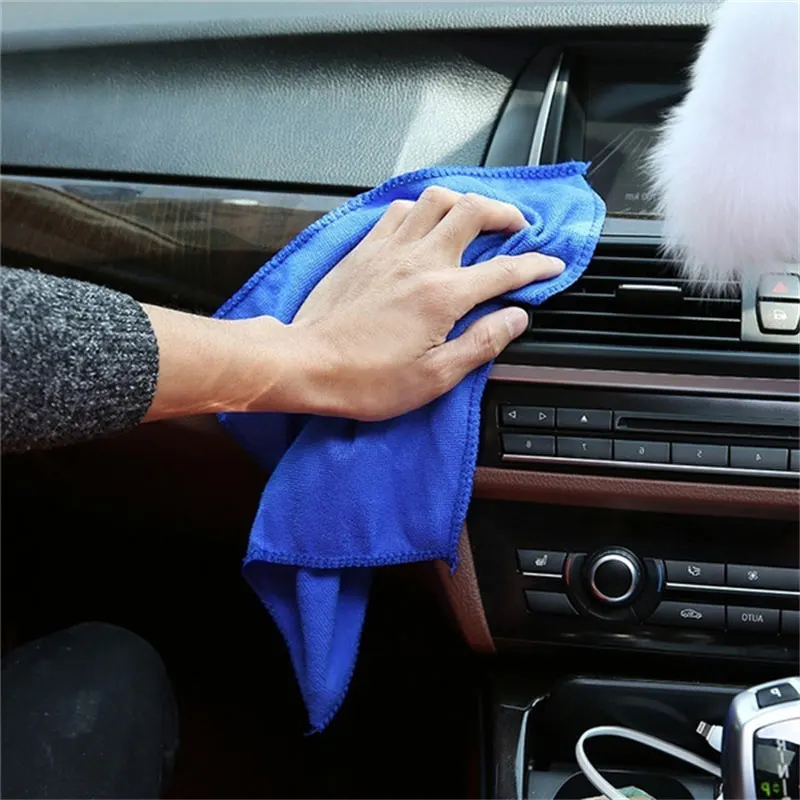 10/200PCS Kain Lap Mobil Mikro - Microfiber Car Drying Towel Super Absorbent ulasan dan harga