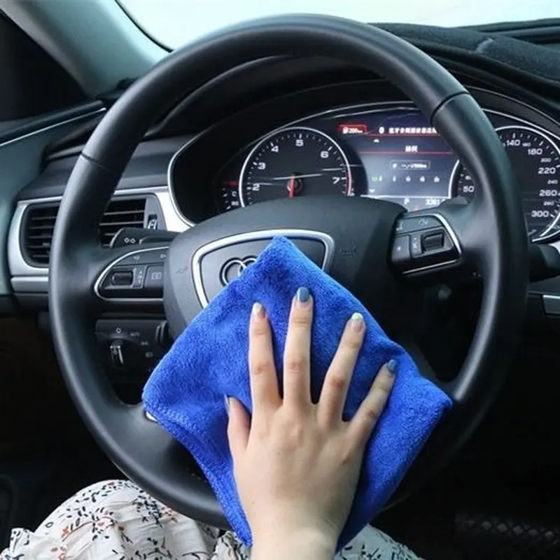 10/200PCS Kain Lap Mobil Mikro - Microfiber Car Drying Towel Super Absorbent ulasan dan harga