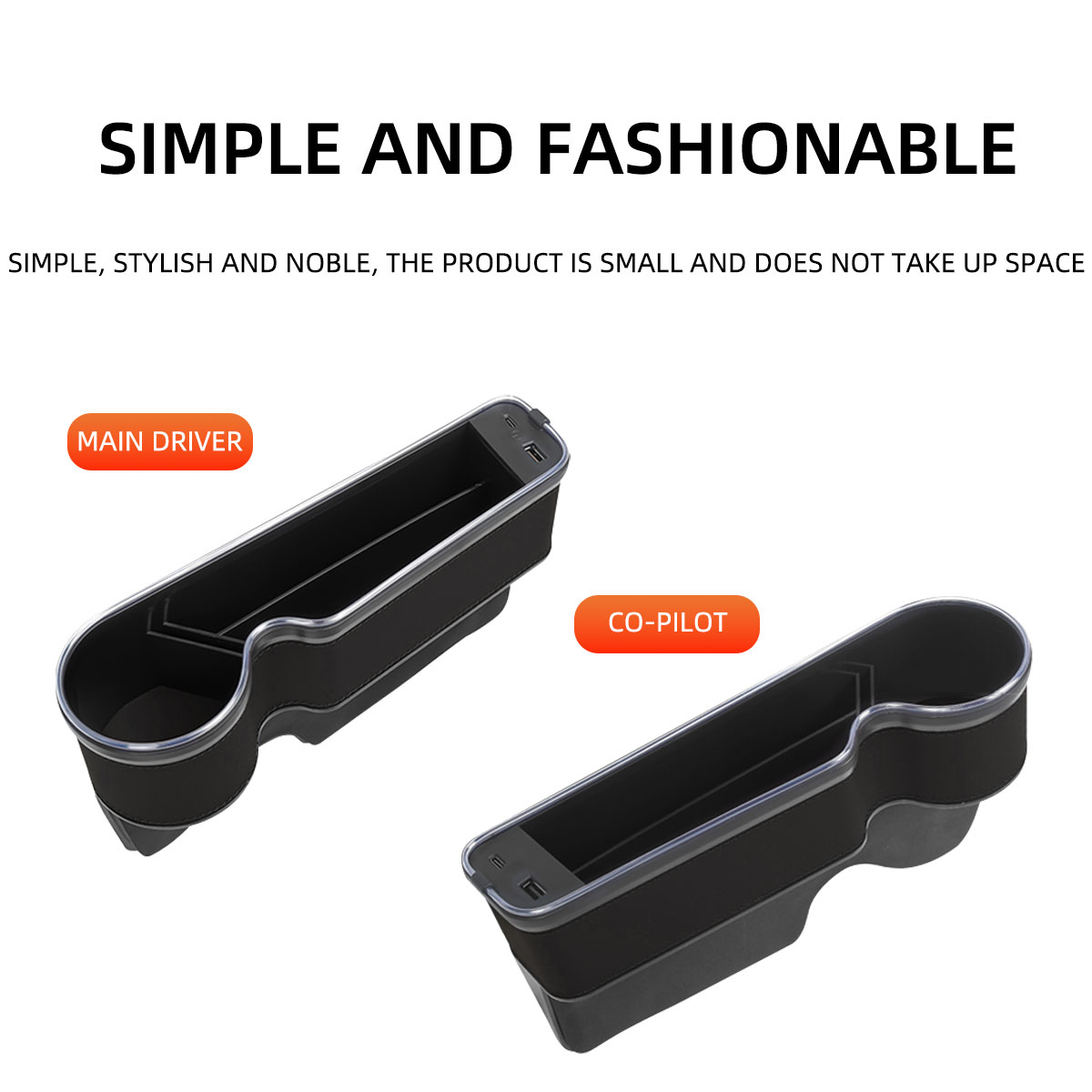 Pengisi Celah Kursi Mobil Temp - Seat Gap Filler Organizer With Usb Charger ulasan dan harga