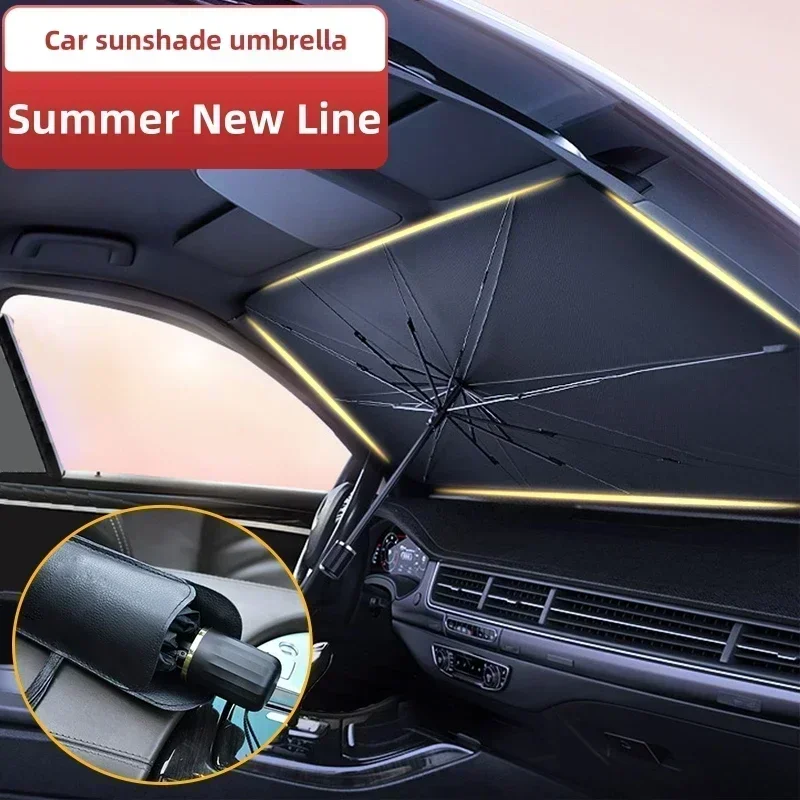Penutup Depan Mobil Lipat Serb - Car Sunshade Windshield Umbrella Foldable ulasan dan harga