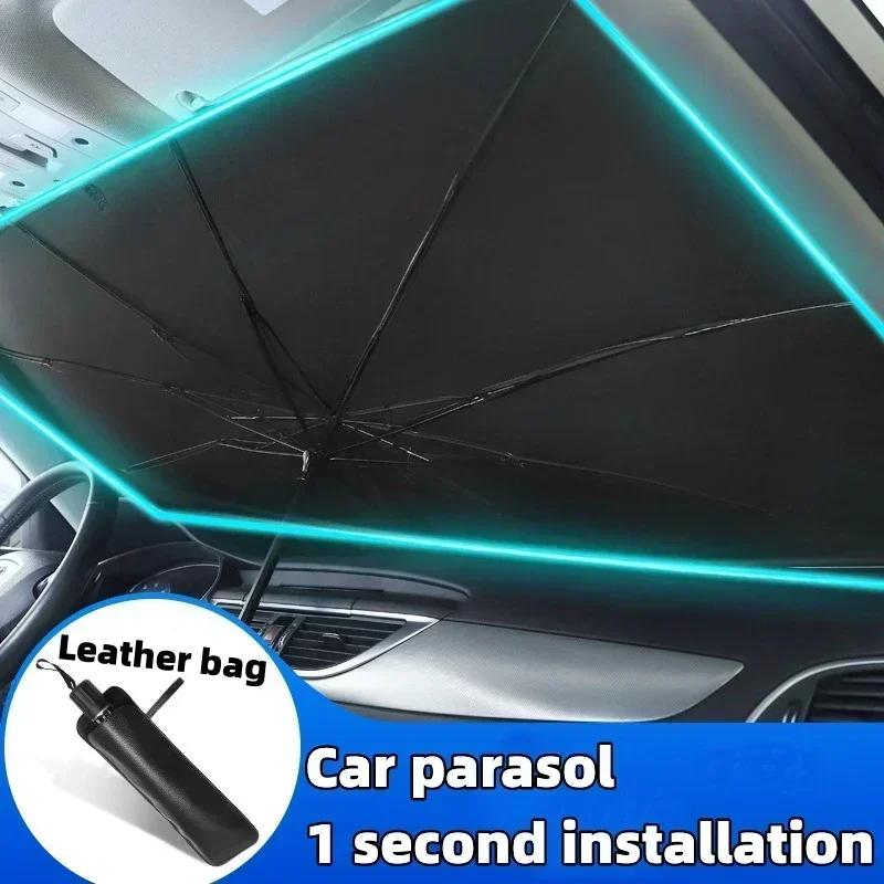 Payung Pelindung Matahari Mobi - Car Sunshade Windshield Umbrella Foldable ulasan dan harga