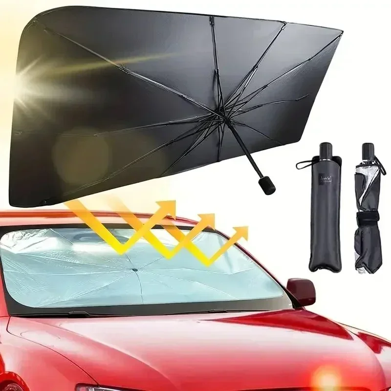 Penutup Kaca Depan Mobil Lipat - Car Sunshade Windshield Umbrella Foldable ulasan dan harga