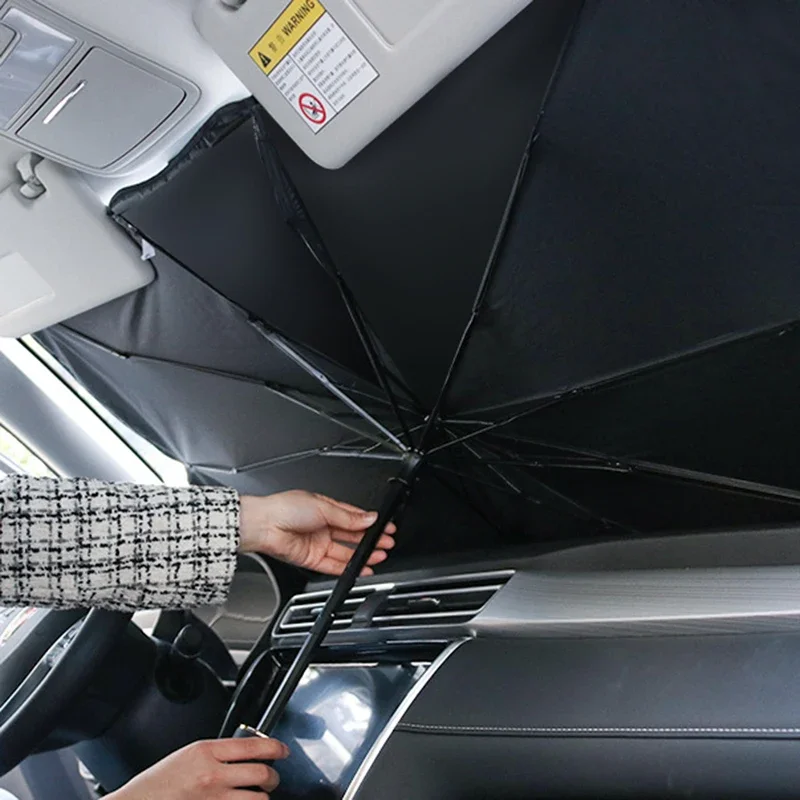 Penutup Kaca Depan Mobil Lipat - Car Sunshade Windshield Umbrella Foldable ulasan dan harga