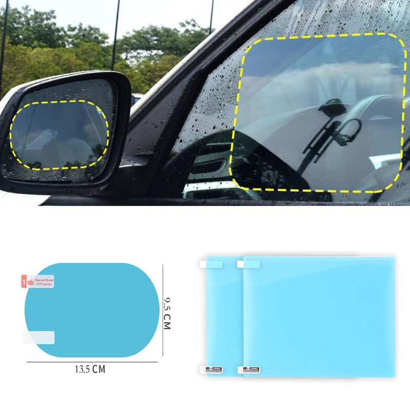 4 Buah Film Cermin Tahan Air A - Anti Glare Car Rearview Mirror Film ulasan dan harga